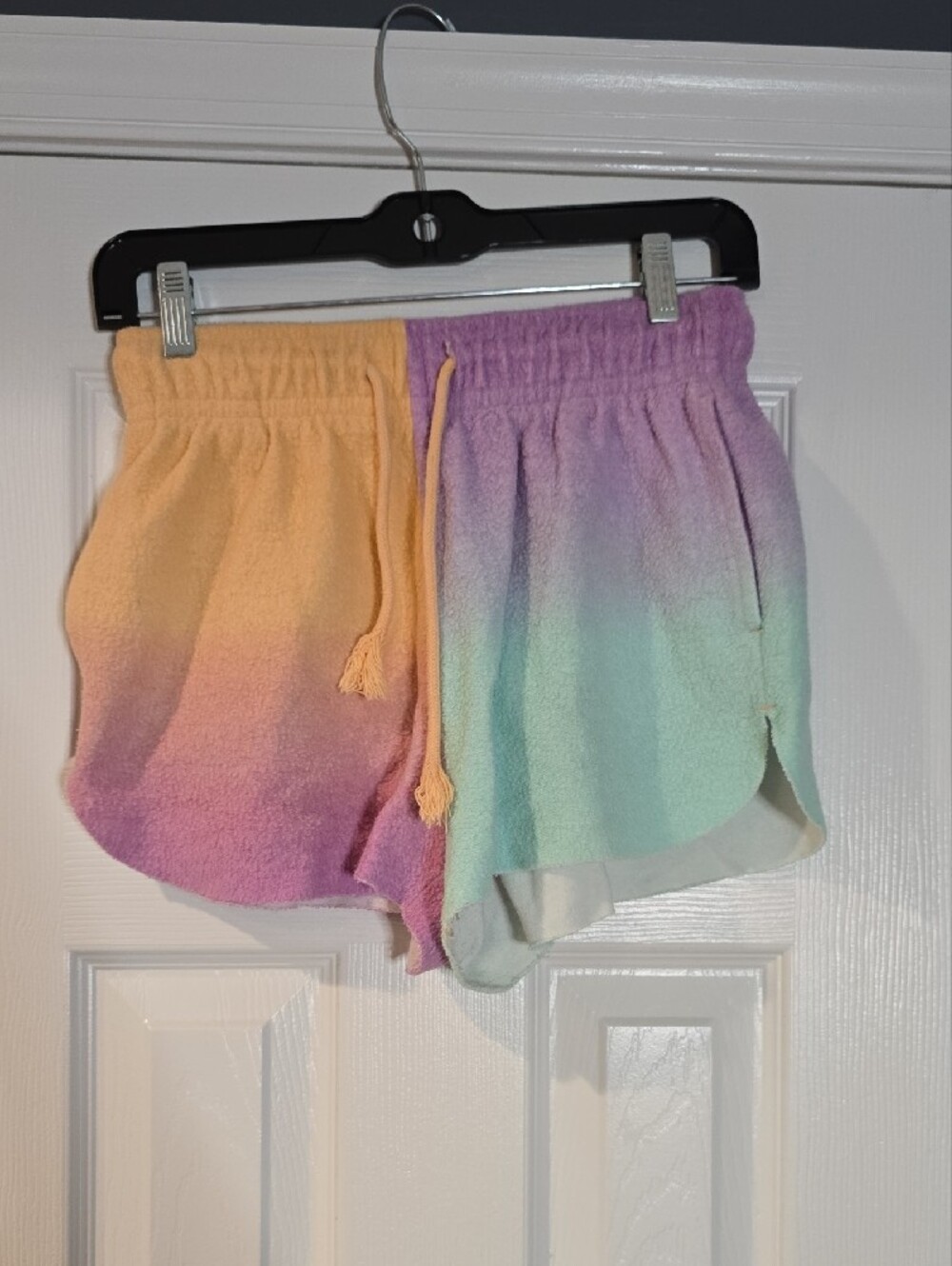 wild fable Pastel Ombre Cropped Hoodie& Shorts Set - Purple, Peach & Mint - Picture 5 of 7